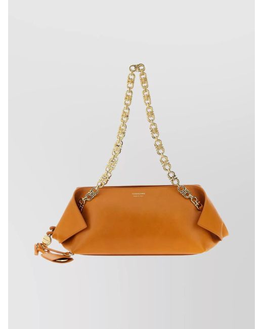 Ferragamo Multicolor Shoulder Bag Featuring Chain Strap
