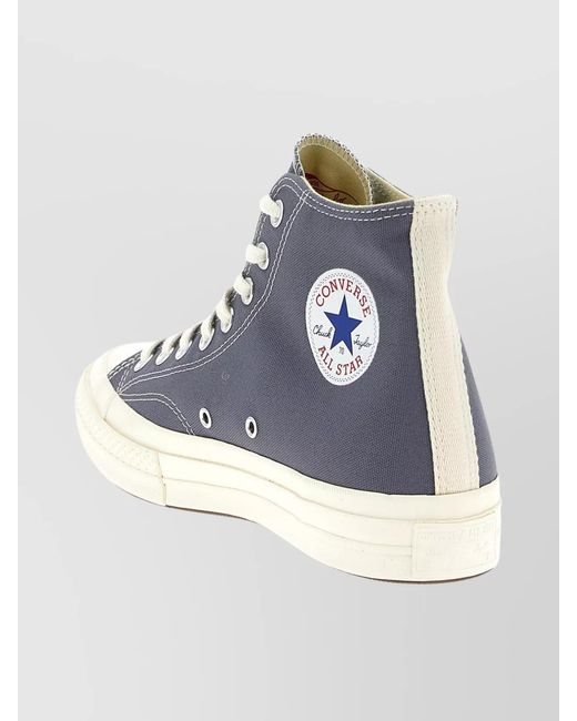 COMME DES GARÇONS PLAY White Canvas High-Top Sneakers for men
