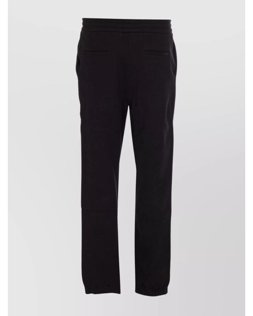 Saint Laurent Black Cotton Track Pants for men