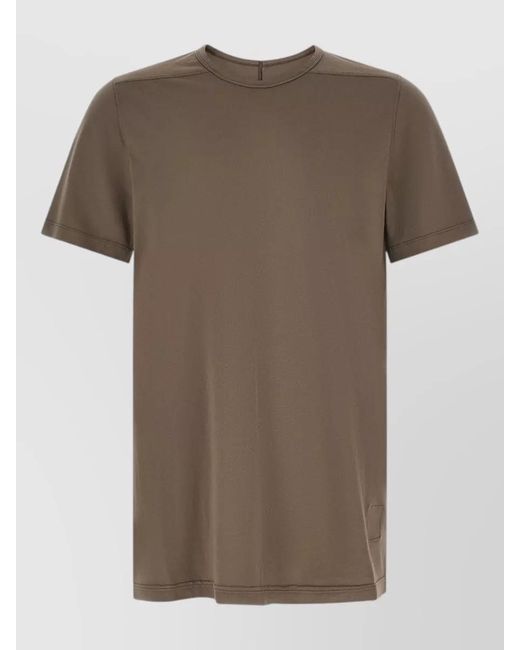 Rick Owens Brown Level T Short Sleeve Crew Neck T-Shirt for men