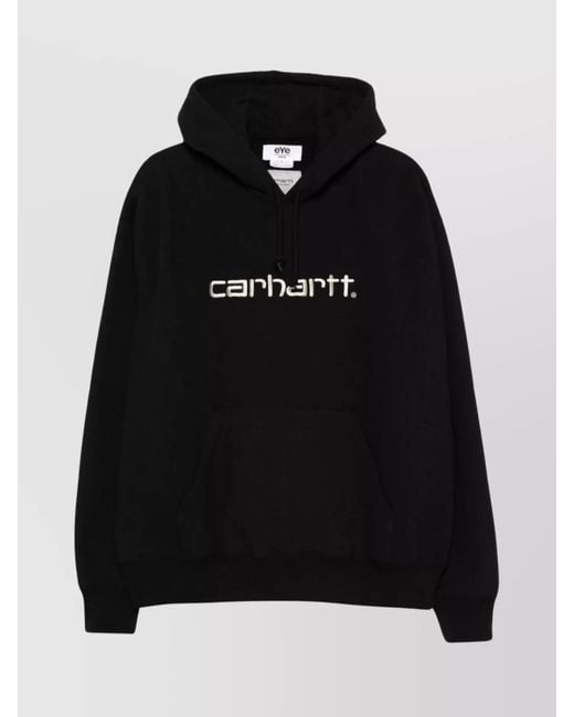 Junya Watanabe Black Printed Cotton Hoodie for men