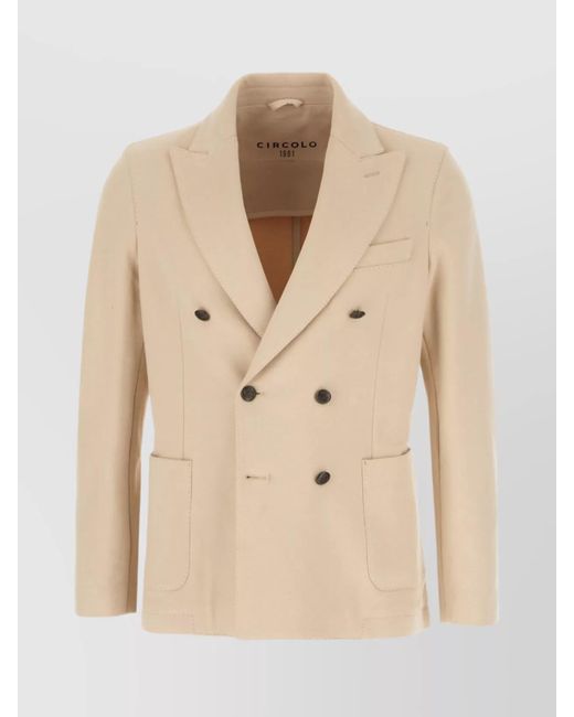 Circolo 1901 Natural Cotton Blazer for men