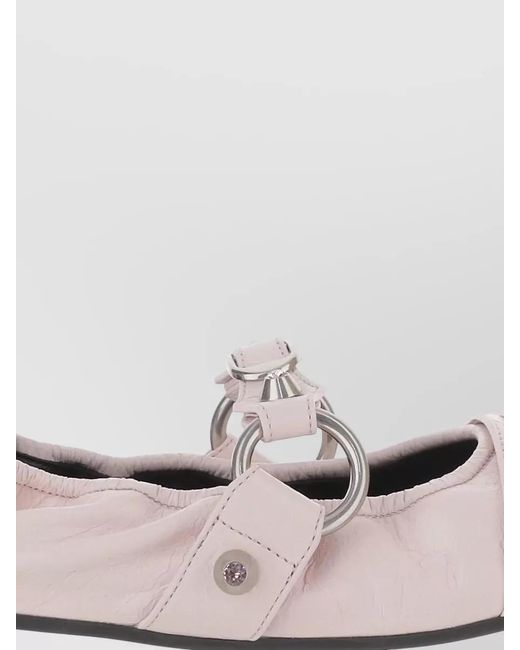 Balenciaga Multicolor City Ballerina Shoes Bow Studs Rings