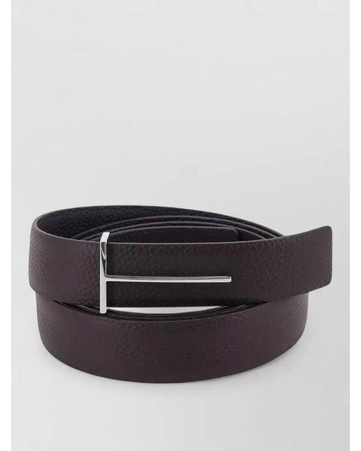 Tom Ford Multicolor Textured Leather Belt Narrow Design for men