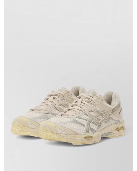 Asics Natural Synthetic Leather Low-Top Sneakers