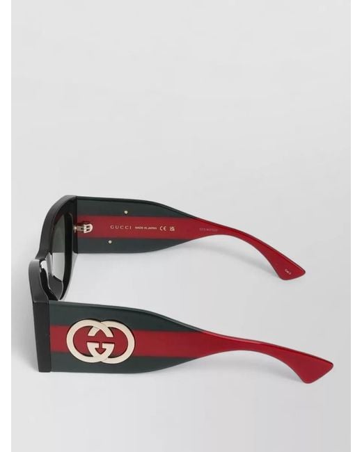 Gucci Gray Sunglasses Gg2115S 001 Rectangular Thick Frame