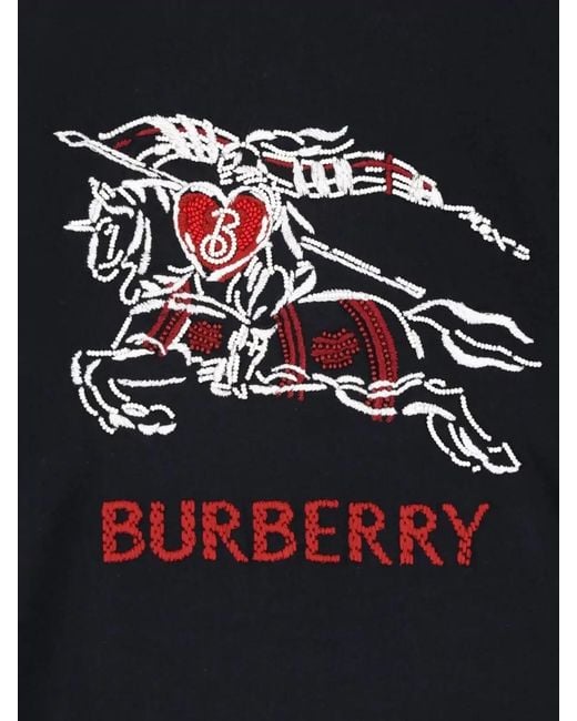 Burberry Black Short Sleeve Crew Neck Regular Top