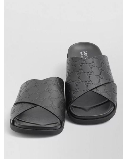 Gucci Multicolor Leather Slide Sandals for men