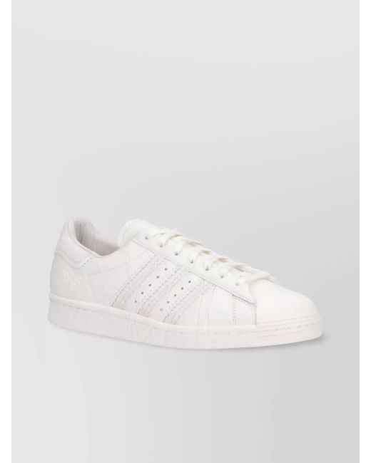 Y-3 Natural Leather Low-Top Sneakers