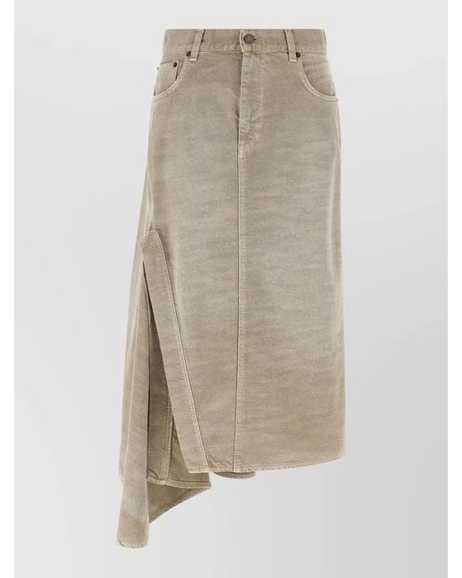 Haikure Natural Cotton Asymmetric Skirt