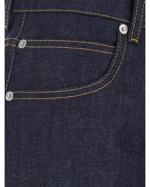 Bottega Veneta Blue Straight-Leg Denim Jeans