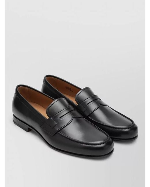 Church's Black Leather Loafers for men