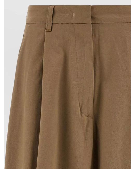 Thelatest Natural Daisy Skirt Belt Loops Pleated Back Pocket