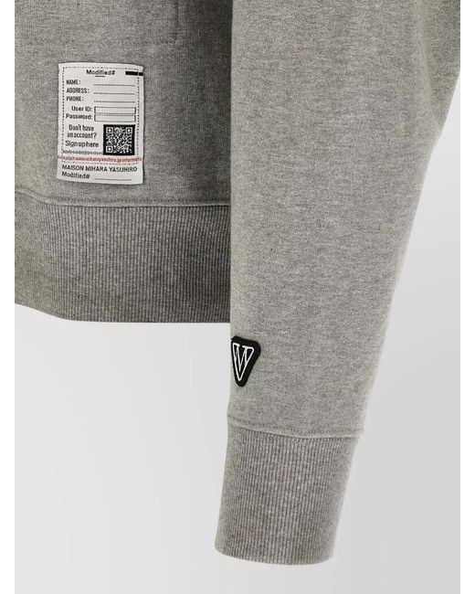 Maison Mihara Yasuhiro Gray Dont Tag Me Crew Neck Sweatshirt for men