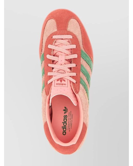 Adidas Originals Pink Leather Gazelle Indoor Low-Top Sneakers