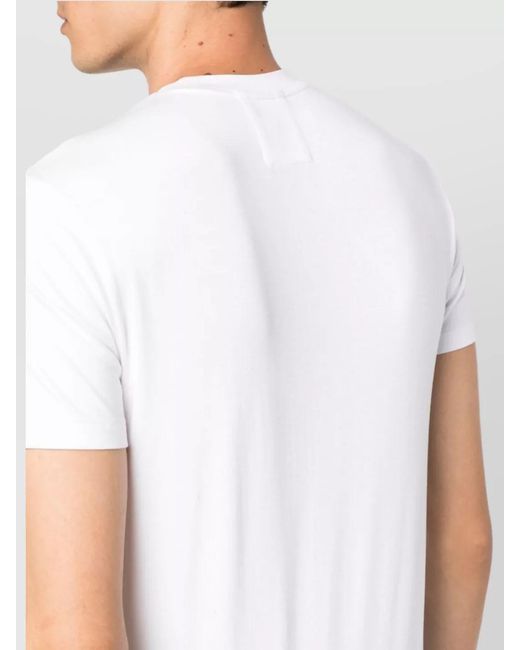 Emporio Armani White Short-Sleeve Crew-Neck T-Shirt for men