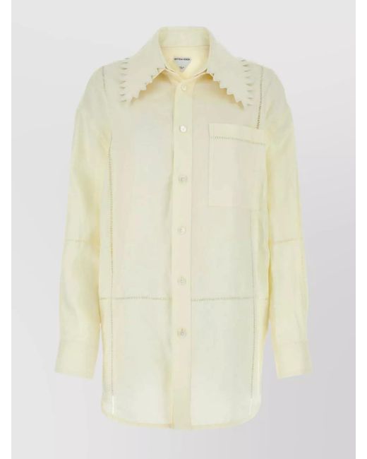 Bottega Veneta Yellow Linen Shirt