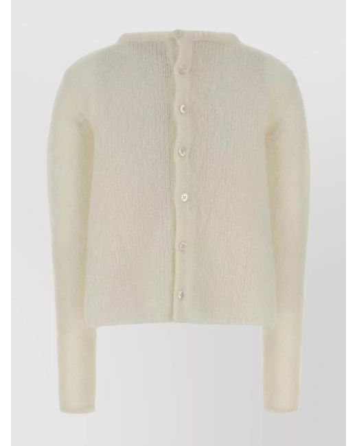 Loewe Natural Mohair-Blend Cardigan