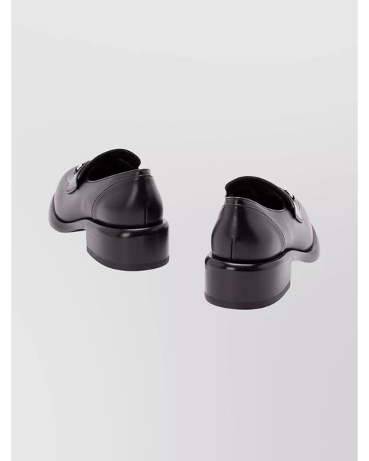 Gucci Black Horsebit-Detailed Leather Loafers