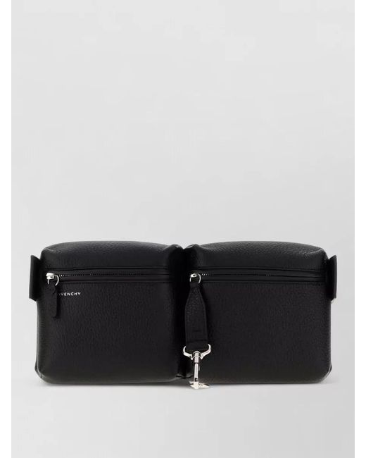 Givenchy Black Leather Belt Bag for men