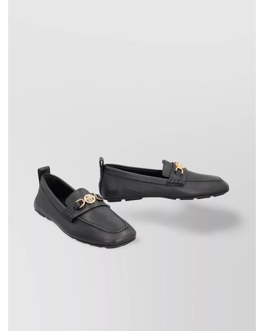 Versace Multicolor Pebbled Leather Loafers for men