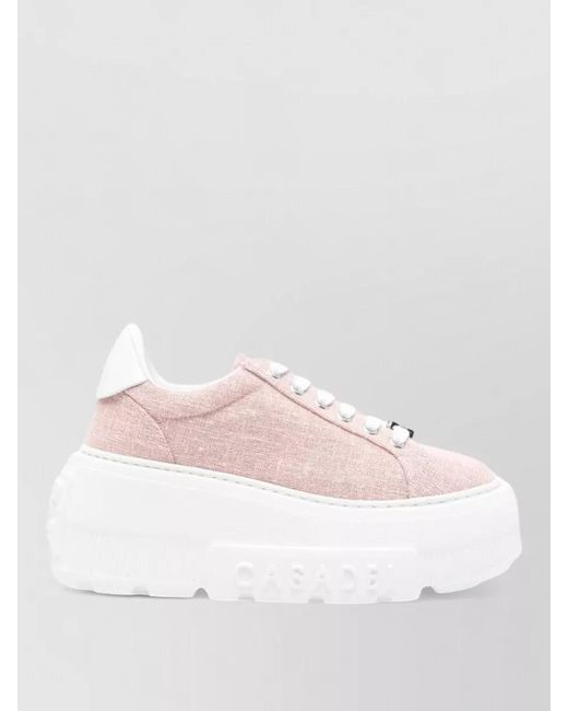 Casadei Pink Nexus Low-Top Sneakers