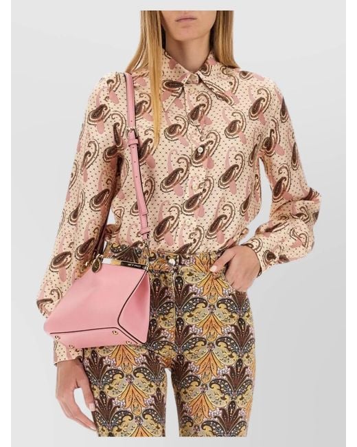 Etro Natural Silk Paisley Print Slim-Fit Shirt
