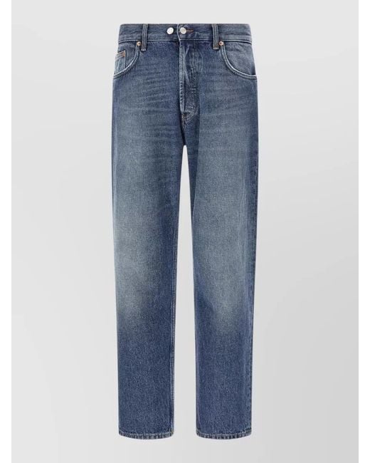 Department 5 Blue Musso Jeans Straight Fit Belt Loops for men