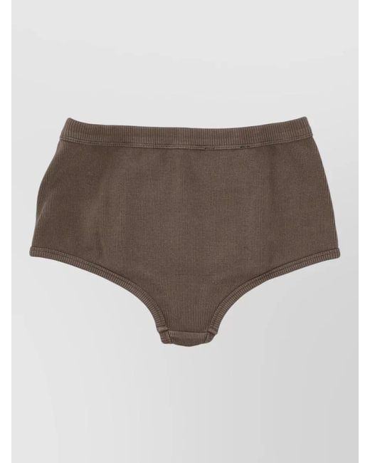 Miu Miu Brown Ribbed Briefs