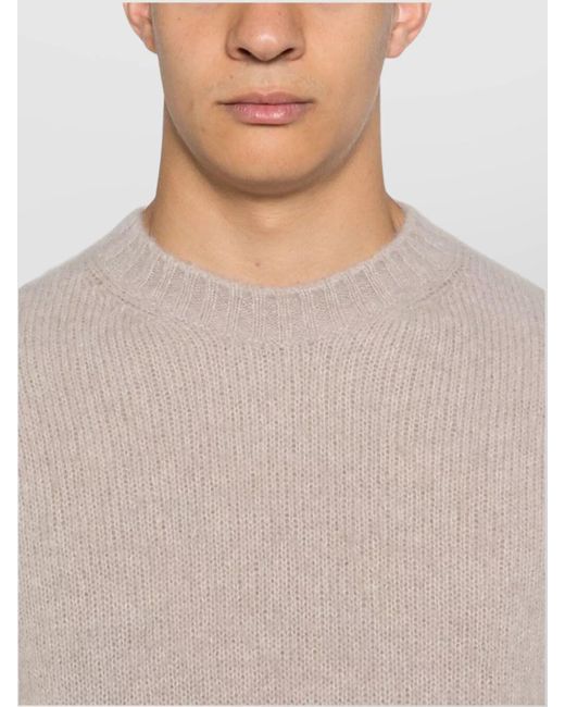 Herno White Alpaca Wool Jumper for men