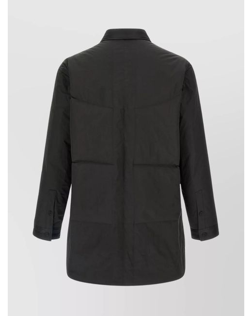 Yohji Yamamoto Black Padded Overshirt Jacket for men