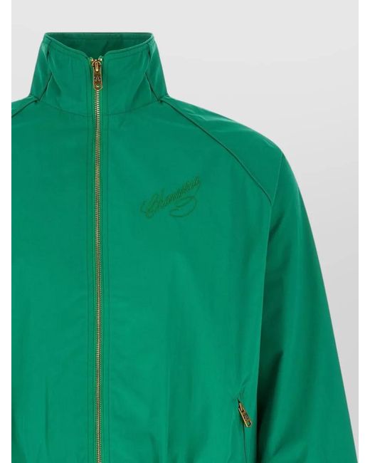 Willy Chavarria Green Ruff Rider Track Jacket High Collar for men
