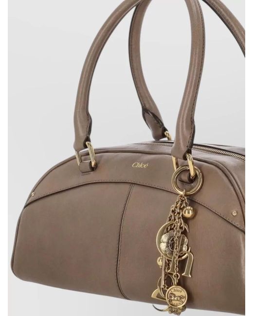 Chloé Multicolor Bowling Calf Leather Shoulder Bag