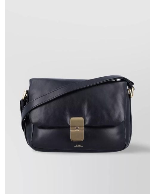 A.P.C. Blue Soft Grace Shoulder Bag