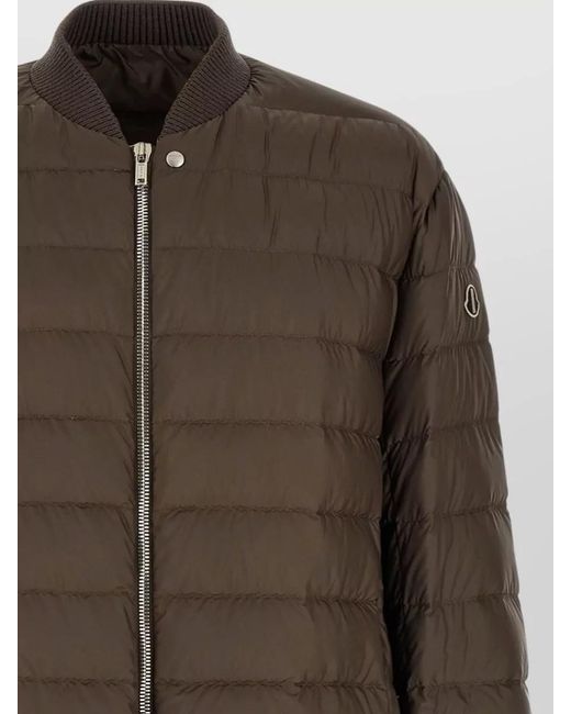 Rick Owens Brown Moncler + 'Flight Parka' Down Jacket for men