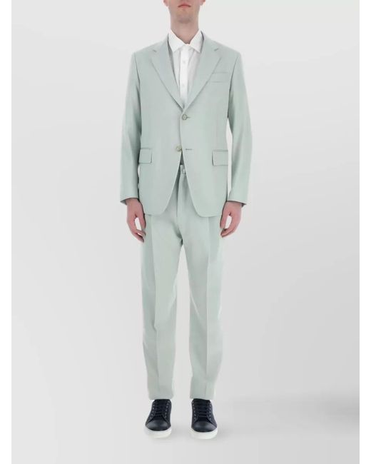 Lanvin Green Wool Single-Breasted Blazer for men