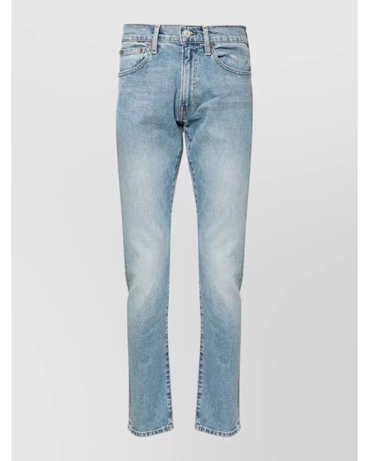 Polo Ralph Lauren Blue Silk Denim Straight-Leg Jeans for men