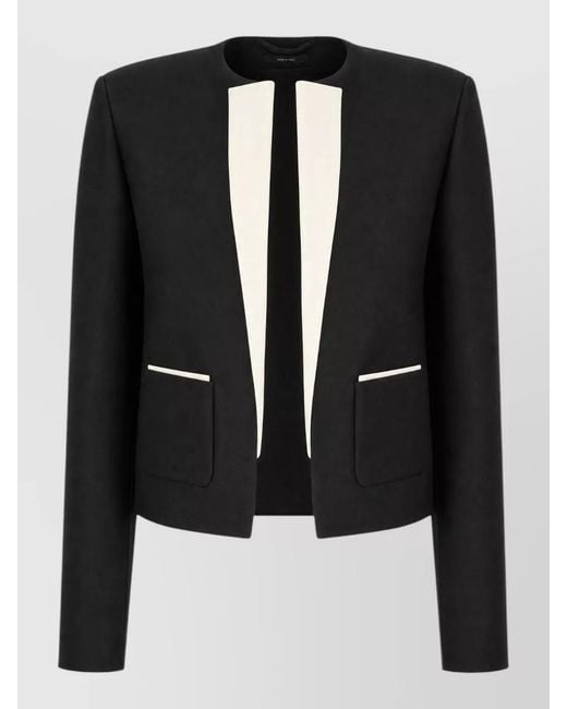 Tom Ford Black Jacket And Gilet Contrasting Lapels Pockets
