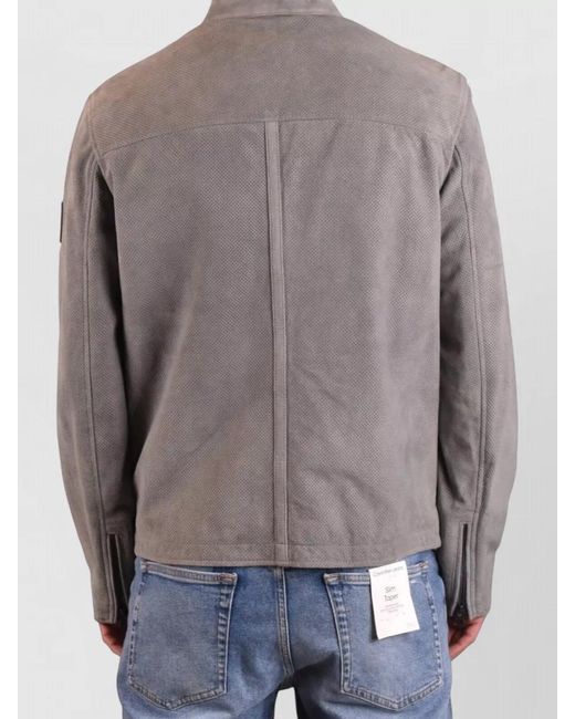 Belstaff Brown Leather Coat for men