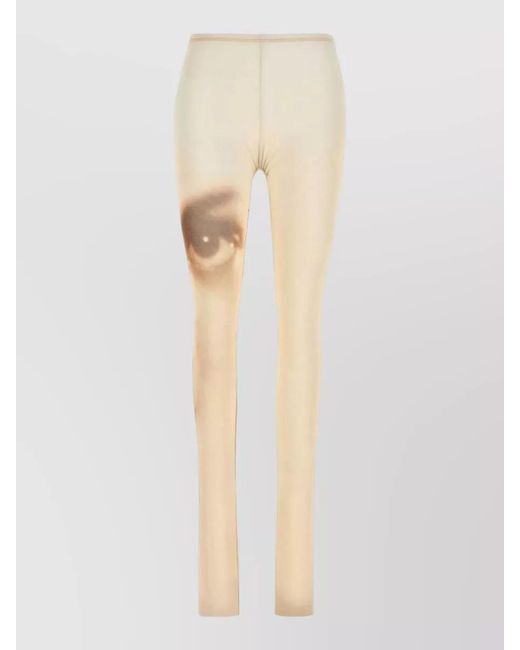 Jean Paul Gaultier White Printed Bodysuit