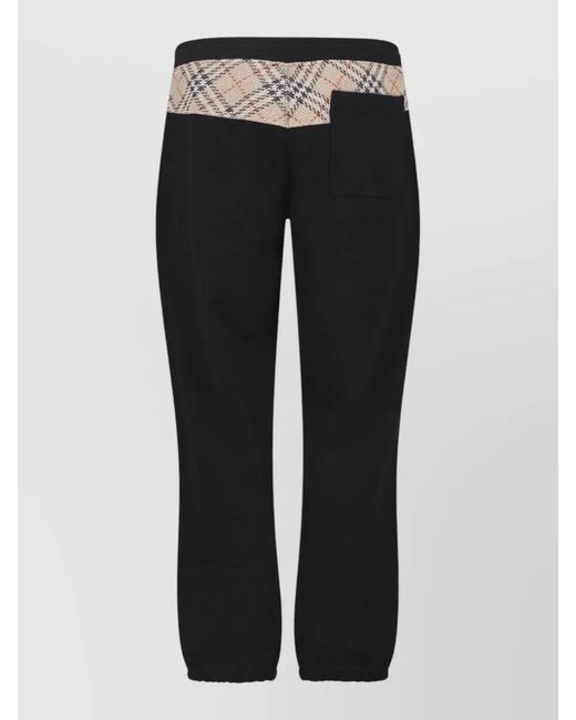Burberry Blue Cotton Slim-Fit Straight-Leg Track Pants for men