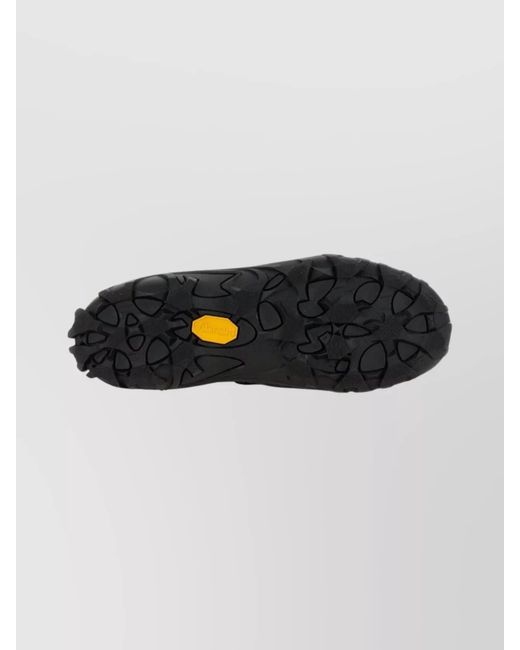 Our Legacy Black Leather Paneled Low-Top Sneakers