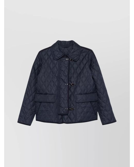Fay Blue Quilted Jacket 3 Hooks