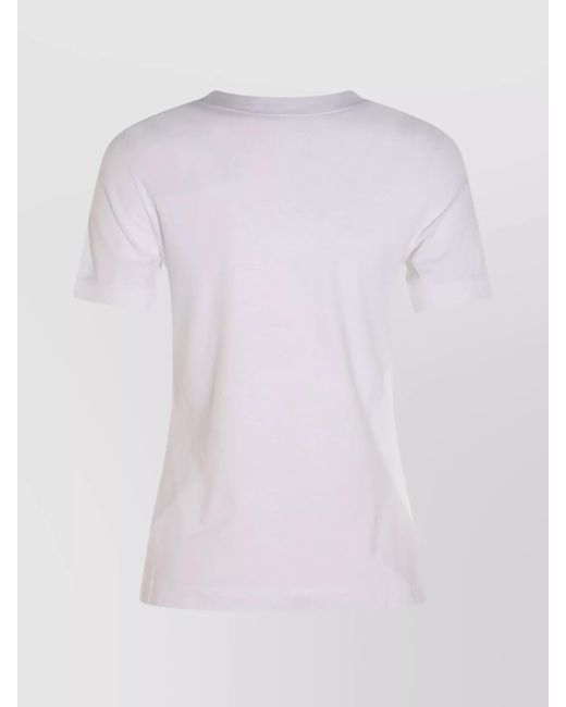 Dolce & Gabbana White Cotton Logo T-Shirt