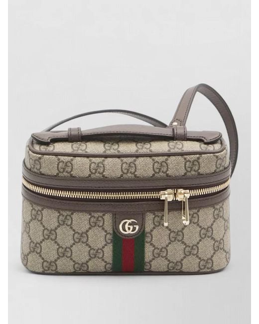 Gucci Gray Ophidia Vanity Bag