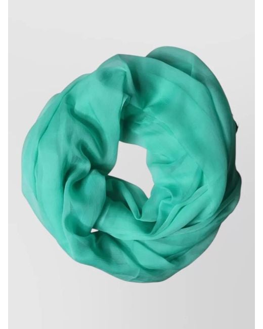 Dolce & Gabbana Green Silk Stole Neck Wrap Shawl for men