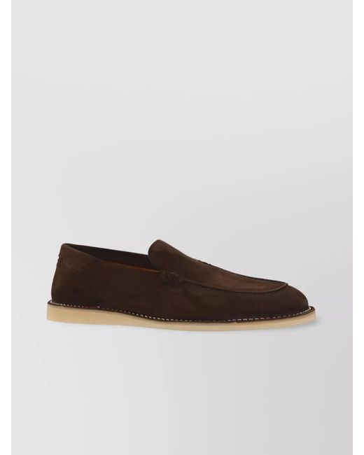 Dolce & Gabbana White Suede Loafers for men
