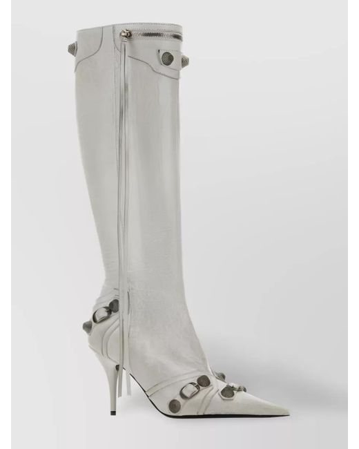 Balenciaga Metallic Boots Leather