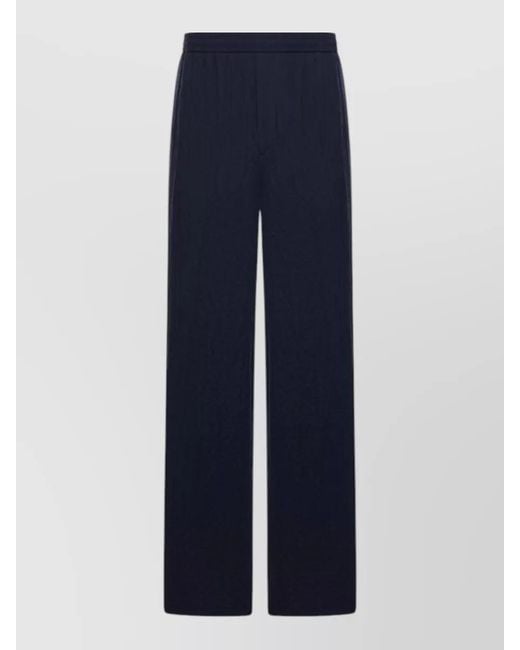 Giorgio Armani Blue Wide-Leg Trousers for men