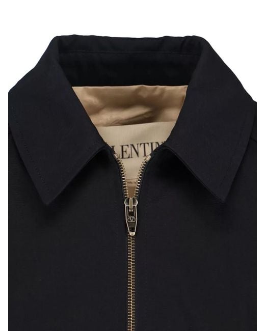 Valentino Black Collared Jacket for men